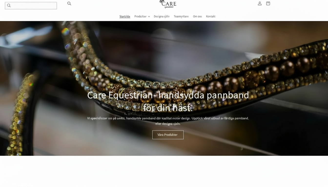 Care Equestrian hemsida